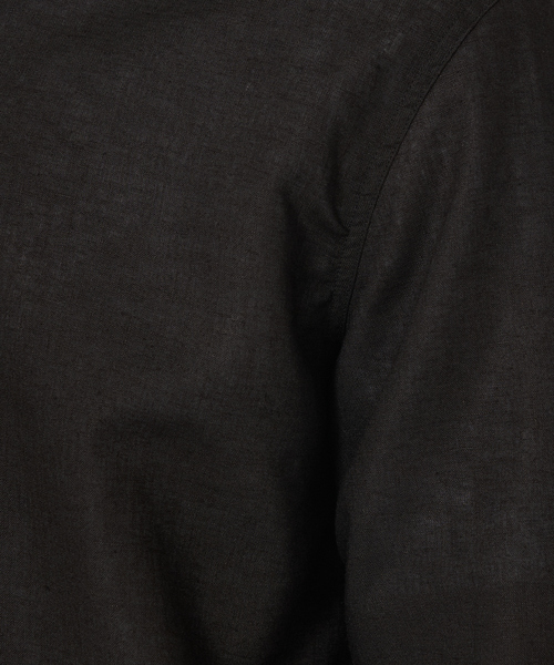 DESIGNWORKS(デザインワークス)の「リネン ワンピースカラー プルオーバーシャツ(シャツ/ブラウス・メンズ・ブラック/インディゴブルー/ホワイト・46/48/50)」の11枚目の写真