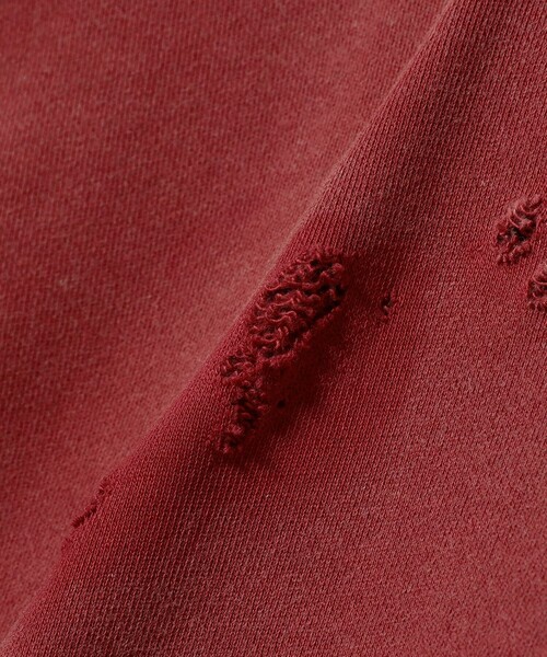 International Gallery BEAMS（インターナショナルギャラリービームス）の「クラッシュ ジップアップ フーディ（スウェット・メンズ・レッド系その他7・SMALL）」の5枚目の写真