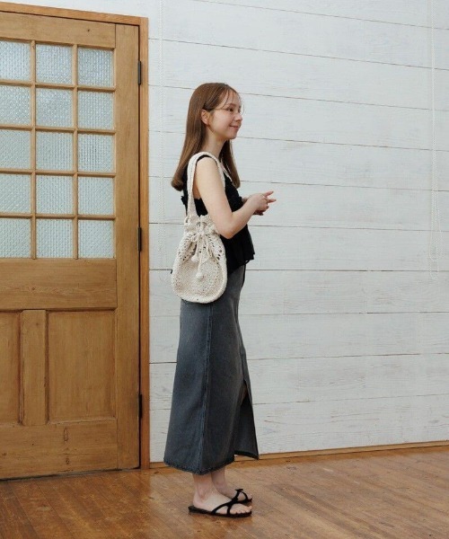 flower(フラワー)の「サニーレースビスチェ(キャミソール・レディース・ホワイト/ブラック・FREE)」の18枚目の写真