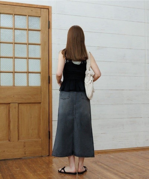 flower(フラワー)の「サニーレースビスチェ(キャミソール・レディース・ホワイト/ブラック・FREE)」の19枚目の写真