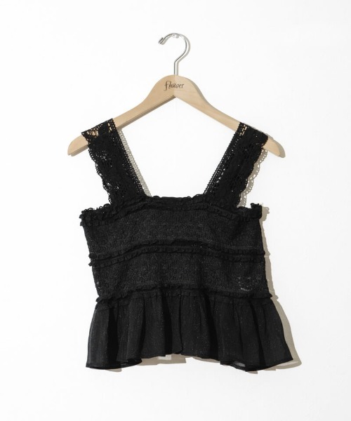 flower(フラワー)の「サニーレースビスチェ(キャミソール・レディース・ホワイト/ブラック・FREE)」の21枚目の写真