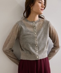 ROPE' | 【洗える】LEVITAクルーネックシアーカーディガン(カーディガン/ボレロ)