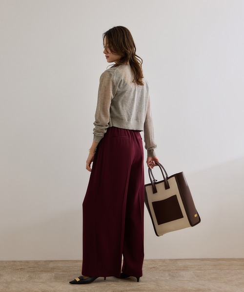 ROPE'（ロペ）の「【洗える】LEVITAクルーネックシアーカーディガン（カーディガン/ボレロ・レディース・ベージュ系その他/ブラック・FREE）」の17枚目の写真