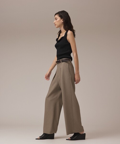 GRACE CONTINENTAL（グレースコンチネンタル）の「カラミタックワイドパンツ（その他パンツ・レディース・カーキ/ベージュ・38/36）」の14枚目の写真