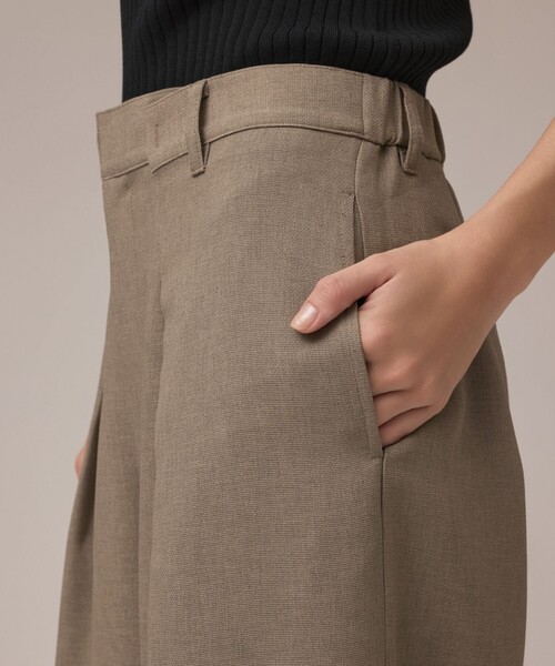 GRACE CONTINENTAL（グレースコンチネンタル）の「カラミタックワイドパンツ（その他パンツ・レディース・カーキ/ベージュ・38/36）」の17枚目の写真