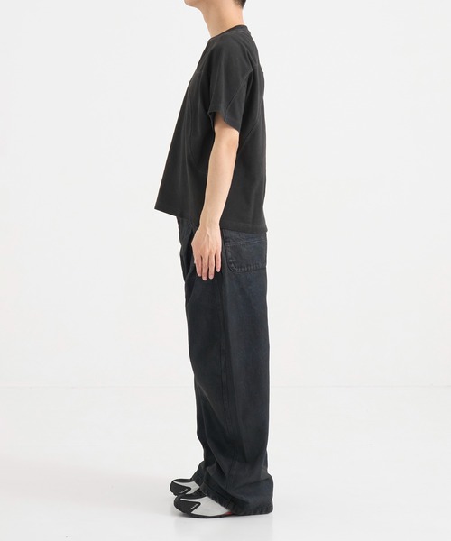 CONZ(コンズ)の「パネルハーフスリーブTEE(Tシャツ/カットソー・メンズ・ブラック/グレー/ダークグレー/ライトブルーグレー/ホワイト系その他・1/2/3)」の10枚目の写真