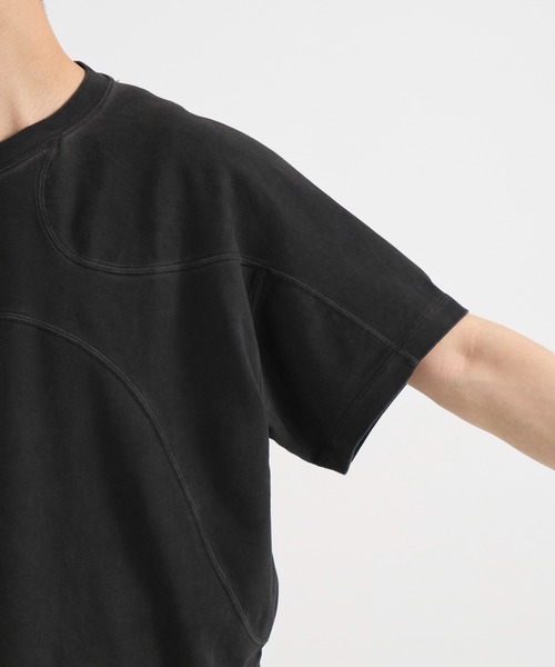 CONZ(コンズ)の「パネルハーフスリーブTEE(Tシャツ/カットソー・メンズ・ブラック/グレー/ダークグレー/ライトブルーグレー/ホワイト系その他・1/2/3)」の12枚目の写真