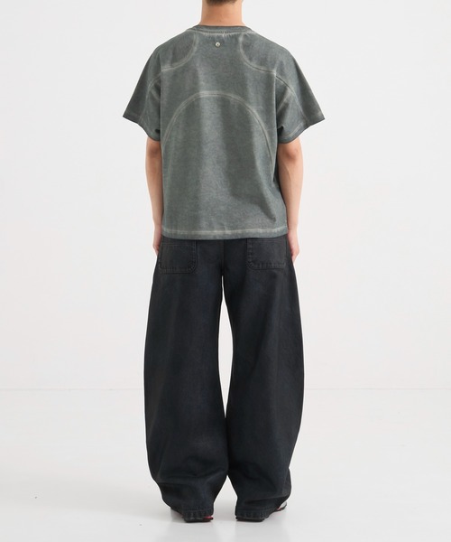 CONZ(コンズ)の「パネルハーフスリーブTEE(Tシャツ/カットソー・メンズ・ブラック/グレー/ダークグレー/ライトブルーグレー/ホワイト系その他・1/2/3)」の19枚目の写真