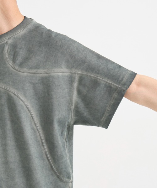 CONZ(コンズ)の「パネルハーフスリーブTEE(Tシャツ/カットソー・メンズ・ブラック/グレー/ダークグレー/ライトブルーグレー/ホワイト系その他・1/2/3)」の20枚目の写真