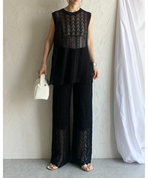 最終値下げ中♡SENEE セニー　完売品　クロップドスリットスリーブニット CLANE(クラネ)】SIDE SLIT WIDE CAPE KNIT TOPS/サイドスリット