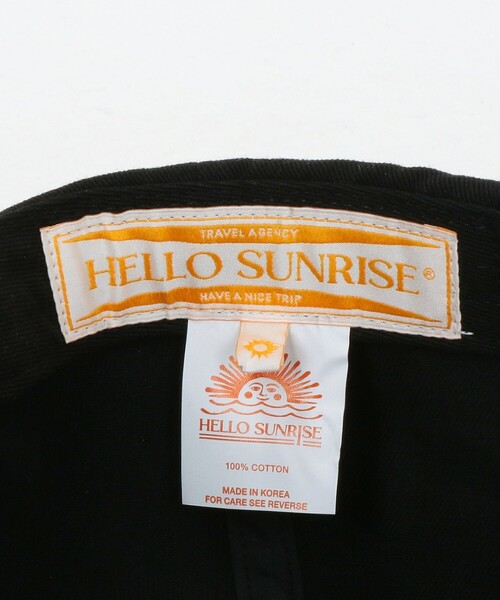 Hello Sunrise ウォッシュド サンライズキャット ロゴキャップ