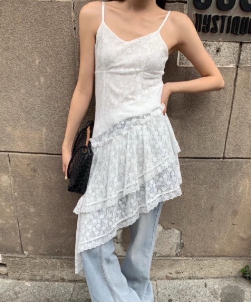 新品未使用タグ付き今季完売　グレースコンチネンタル　レースキャミロングワンピース レースキャミロングワンピース / GRACE CONTINENTAL | GRACE