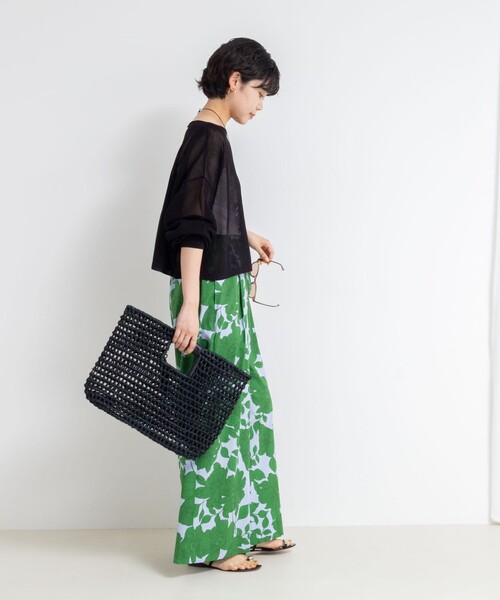 NOLLEY’S(ノーリーズ)の「《手洗い可能》ドライメッシュショートプルオーバーニット(ニット/セーター・レディース・ミント/ボルドー/ブラック・FREE)」の21枚目の写真