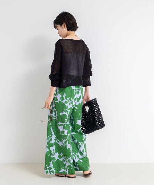 NOLLEY’S(ノーリーズ)の「《手洗い可能》ドライメッシュショートプルオーバーニット(ニット/セーター・レディース・ミント/ボルドー/ブラック・FREE)」の20枚目の写真