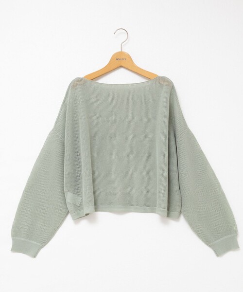 NOLLEY’S(ノーリーズ)の「《手洗い可能》ドライメッシュショートプルオーバーニット(ニット/セーター・レディース・ミント/ボルドー/ブラック・FREE)」の16枚目の写真