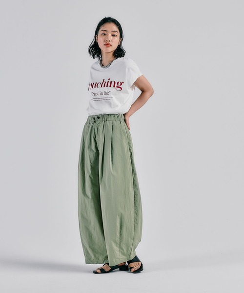 LEPSIM(レプシィム)の「カラーロゴワイドフレンチT 574901(Tシャツ/カットソー・レディース・ブラウン/ライトブルー/オフホワイト・FREE)」の8枚目の写真