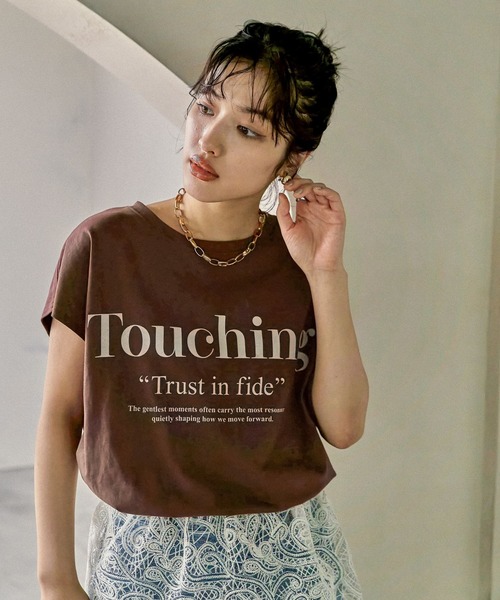 セール】カラーロゴワイドフレンチT 574901（Tシャツ/カットソー