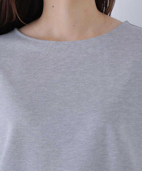 NATURAL BEAUTY BASIC(ナチュラルビューティーベーシック)の「◇シフォンドッキングペプラムカットソー(Tシャツ/カットソー・レディース・グレー系その他/ブラック/オフホワイト・FREE)」の19枚目の写真