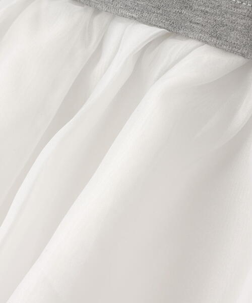 NATURAL BEAUTY BASIC(ナチュラルビューティーベーシック)の「◇シフォンドッキングペプラムカットソー(Tシャツ/カットソー・レディース・グレー系その他/ブラック/オフホワイト・FREE)」の22枚目の写真