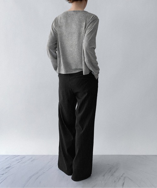 on:nue（オンニュ）の「【on:nue】[選べる8色展開] [接触冷感] 接触冷感シアーカーディガン（カーディガン/ボレロ・レディース・ブルー/グレー/イエロー/ネイビー/ダークグレー/ホワイト/ブラック/アイボリー・FREE）」の14枚目の写真