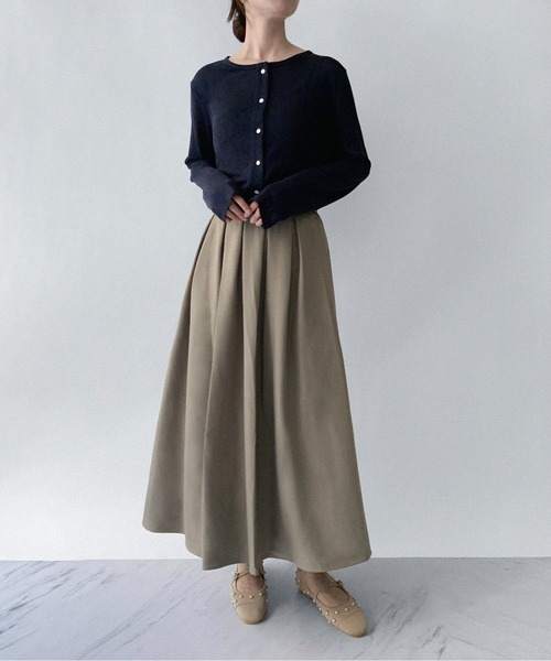 on:nue（オンニュ）の「【on:nue】[選べる8色展開] [接触冷感] 接触冷感シアーカーディガン（カーディガン/ボレロ・レディース・ブルー/グレー/イエロー/ネイビー/ダークグレー/ホワイト/ブラック/アイボリー・FREE）」の18枚目の写真