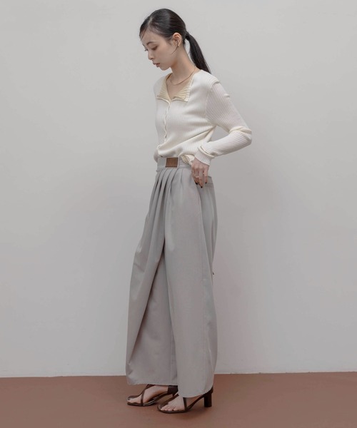 タグポイントタックラップパンツ Eimee Law│Eimee Law