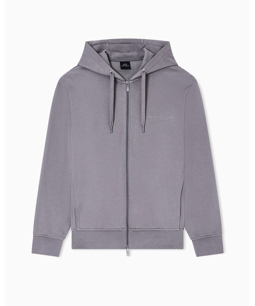 A|X アルマーニ エクスチェンジ】AXロゴ ジップアップフーデッド