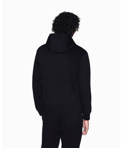 A|X アルマーニ エクスチェンジ】AXロゴ ジップアップフーデッド