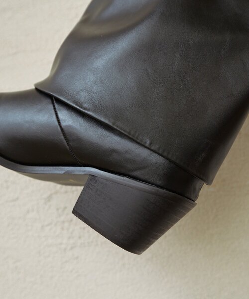 Omekashi(オメカシ)の「カバーロングブーツ(ブーツ・レディース・ブラック・LARGE/MEDIUM/SMALL)」の11枚目の写真