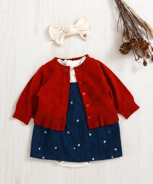 apres les cours（アプレレクール）の「刺繍ベビージャンスカ（その他ベビーウェア・キッズ・アイボリー/インディゴブルー・70/80）」の8枚目の写真