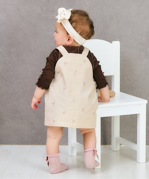 apres les cours（アプレレクール）の「刺繍ベビージャンスカ（その他ベビーウェア・キッズ・アイボリー/インディゴブルー・70/80）」の10枚目の写真