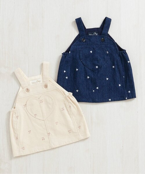 apres les cours（アプレレクール）の「刺繍ベビージャンスカ（その他ベビーウェア・キッズ・アイボリー/インディゴブルー・70/80）」の11枚目の写真