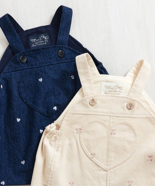 apres les cours（アプレレクール）の「刺繍ベビージャンスカ（その他ベビーウェア・キッズ・アイボリー/インディゴブルー・70/80）」の12枚目の写真
