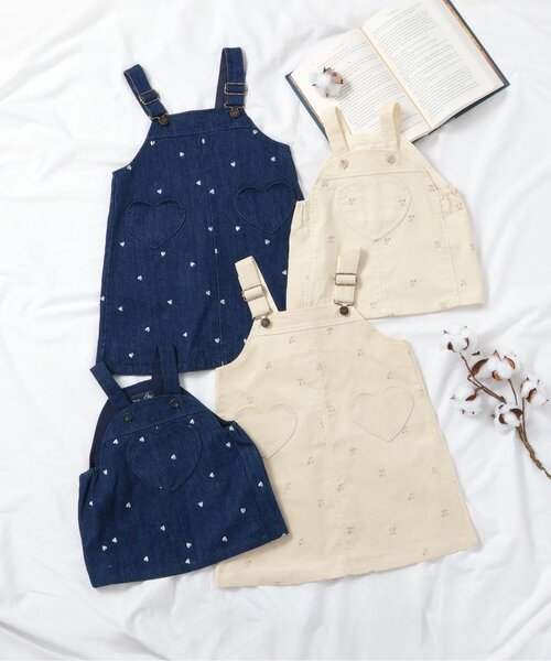 apres les cours（アプレレクール）の「刺繍ベビージャンスカ（その他ベビーウェア・キッズ・アイボリー/インディゴブルー・70/80）」の15枚目の写真