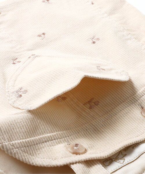 apres les cours（アプレレクール）の「刺繍ベビージャンスカ（その他ベビーウェア・キッズ・アイボリー/インディゴブルー・70/80）」の6枚目の写真
