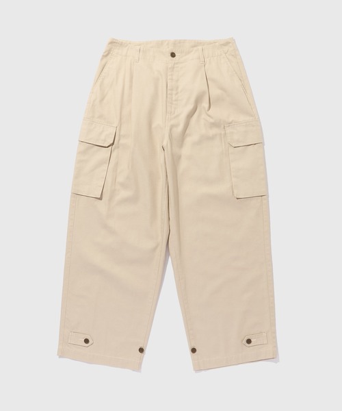 ADAM ET ROPE'(アダムエロペ)の「【ZOZO限定】ワイドカーゴデニムパンツ / セットアップ対応 ユニセックス ≪Made by ZOZO≫(デニムパンツ・メンズ・ブラック/ベージュ系その他/ダークブラウン/ネイビー・S/M/L)」の4枚目の写真