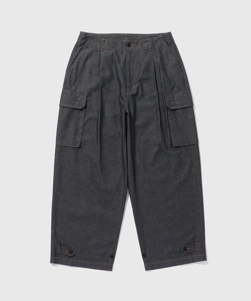 ADAM ET ROPE'(アダムエロペ)の「【ZOZO限定】ワイドカーゴデニムパンツ / セットアップ対応 ユニセックス ≪Made by ZOZO≫(デニムパンツ・メンズ・ブラック/ベージュ系その他/ダークブラウン/ネイビー・S/M/L)」の1枚目の写真