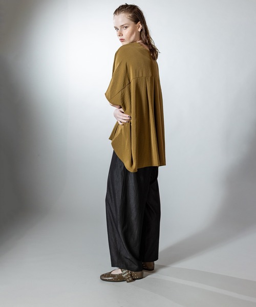 OSMOSIS(オズモーシス)の「ポリエステルデニムタックパンツ(その他パンツ・レディース・ブラック/ブルー・ONE SIZE)」の20枚目の写真