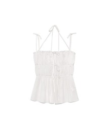 DREAMY LACE SHIRRING TOP