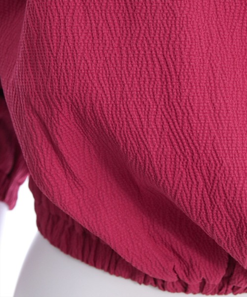 CLEAR BASIC（クリアベーシック）の「マルチway袖シャーリングブラウス [着回し力抜群 大人 カジュアル]（シャツ/ブラウス・レディース・ボルドー/テラコッタ/アイボリー/ブラック・F）」の11枚目の写真