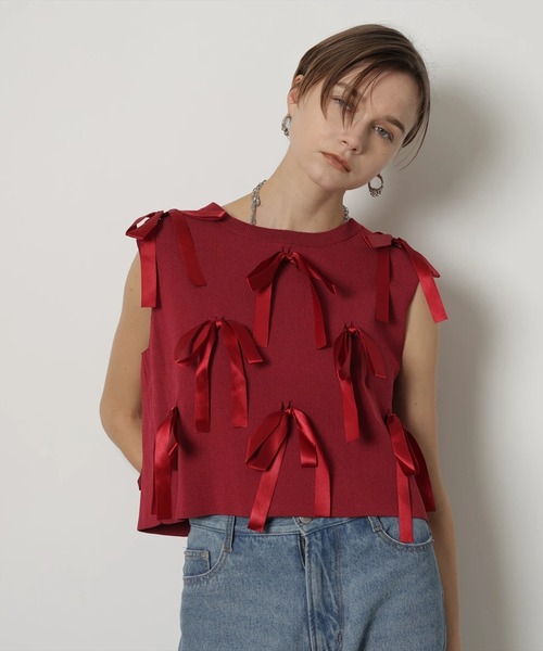 CADUNE(カデュネ)の「フレンチリボンニット(ニット/セーター・レディース・ブラック/ボルドー/ブラウン/ベージュ系その他・38)」の18枚目の写真