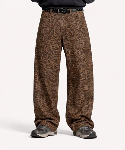 CALIFORNIA OUTFITTERS(カリフォルニア アウトフィッターズ)の「7B3 ワイド ルーズシルエット レオパードパンツ(デニムパンツ・メンズ・レオパード・XL/L/M/S)」の2枚目の写真