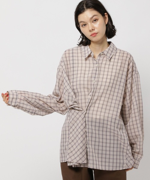 ニコアンドEager チェック柄 長袖シャツ ニコアンドEager チェック柄 長袖シャツ ニコアンドEager チェック柄