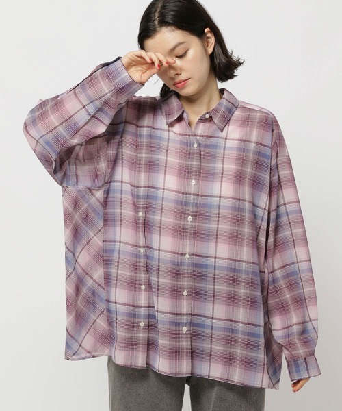 ニコアンド　カラフルチェックシャツ 新品】ニコアンド -be with M- Misayoカラフルチェックシャツ