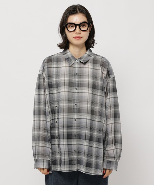 セール】ダブルフロントチェックシャツ（シャツ/ブラウス）｜niko and