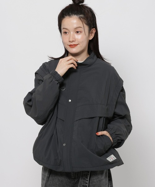 niko and...(ニコアンド)の「2WAYスタンドカラーブルゾン(ブルゾン・レディース・チャコール/ベージュ/ブラウン系その他・FREE)」の6枚目の写真