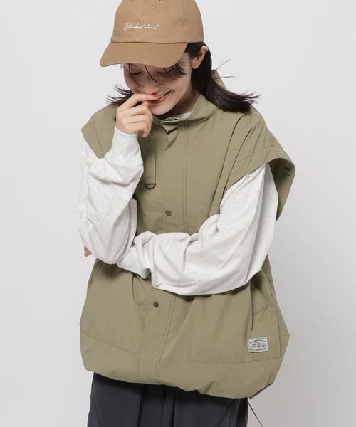 niko and...(ニコアンド)の「2WAYスタンドカラーブルゾン(ブルゾン・レディース・チャコール/ベージュ/ブラウン系その他・FREE)」の10枚目の写真