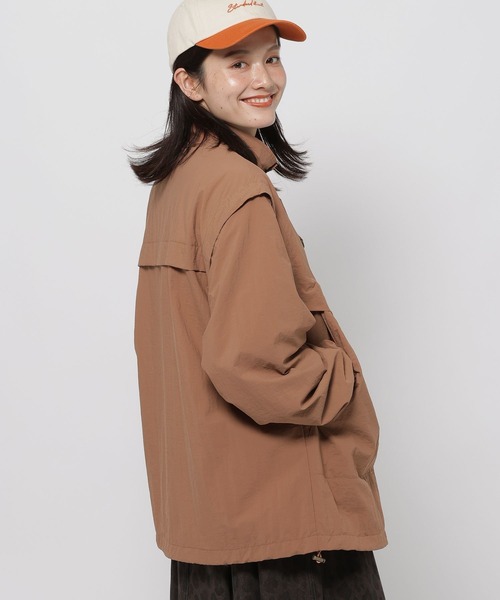 niko and...(ニコアンド)の「2WAYスタンドカラーブルゾン(ブルゾン・レディース・チャコール/ベージュ/ブラウン系その他・FREE)」の13枚目の写真