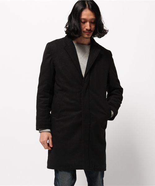 WHO'S WHO gallery（フーズフーギャラリー）の「【GIGGER】メルトンサーモライトチェスター（チェスターコート・メンズ・ネイビー/グレー/ブラック/ベージュ/その他20・MEDIUM/LARGE）」の2枚目の写真