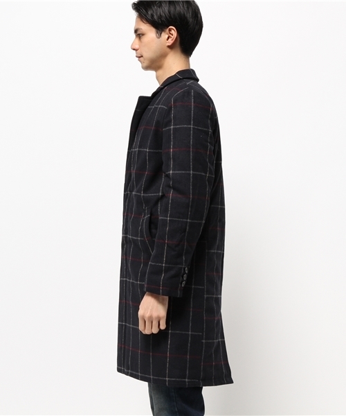 WHO'S WHO gallery（フーズフーギャラリー）の「【GIGGER】メルトンサーモライトチェスター（チェスターコート・メンズ・ネイビー/グレー/ブラック/ベージュ/その他20・MEDIUM/LARGE）」の6枚目の写真